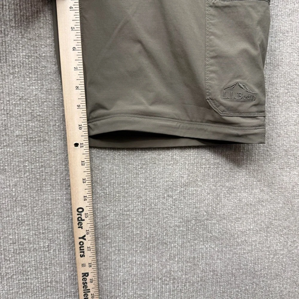 LL Bean Vista Camp Convertible Zip Off Hiking Pants Mens 35x30 Brown 506423